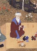 unknow artist The Poet Nizami sits in the highest rank among the great Persian poets of the past painting